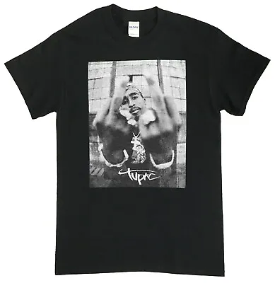 Buy  2Pac Gangster Rap Tupac Shakur Rapper Hip Hop T Shirt  Black Tee • 9.99£