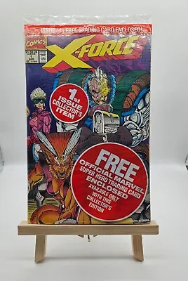 Buy X-Force #1: Sealed Polybag With Deadpool Card! Marvel Comics (1991) • 9.56£