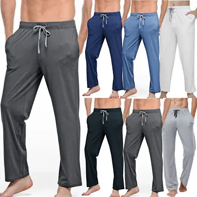 Buy New Mens Lounge Pants Pyjamas Nightwear Bottoms Trousers Loungewear Soft PJs • 11.89£