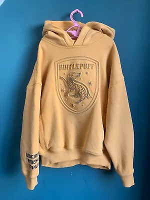 Buy Marks & Spencer M&S Harry Potter HUFFLEPUFF Yellow Hoodie Age 7-8 Yrs • 3.99£