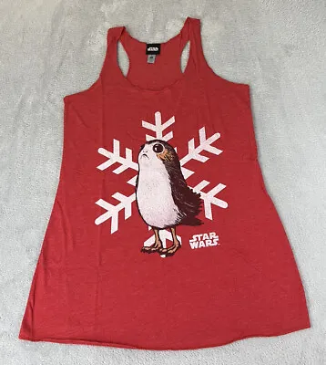 Buy Star Wars Womens Red Porg Tank Top Size Small • 10.30£