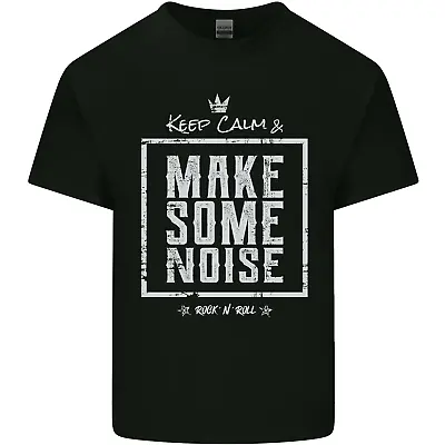 Buy Rock N Roll Keep Calm & Make Some Noise Mens Cotton T-Shirt Tee Top • 10.98£