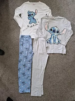 Buy Girls Pack Of 2 Lilo & Stitch Pjs From Primark Age 10-11 Years  • 4£