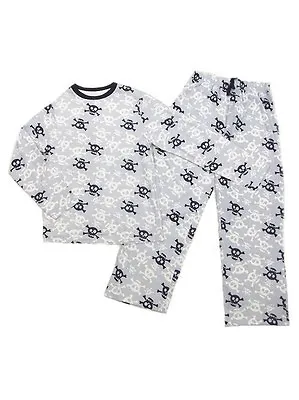 Buy M&s Boys Blue Skull Print Cotton  Pyjamas Ages 2-12 Bnwot • 9.99£