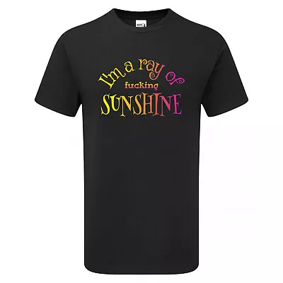 Buy I'M A RAY OF FUCKING SUNSHINE (Sunset) Tshirt Mens Womens Offensive Fun Jokes • 14.95£