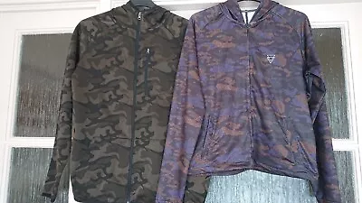 Buy 2 Ladies Camouflage Pattern Hooded Gym / Running Jackets Size Small / 12  • 9£