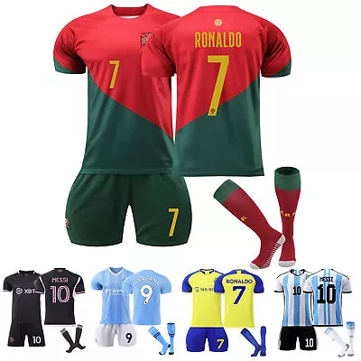Buy Boys Football Kits Jersey Outfits Kids Tracksuits Sets Fitness Training Suits • 14.66£