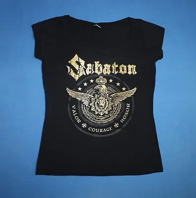 Buy Sabaton Shirt Wings Of Glory Heavy Metal Band Women's Tee Medium • 35.62£