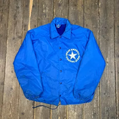 Buy Champion Bomber Jacket Mens Baseball Lightweight Windbreaker Coat, Blue, Large • 25£