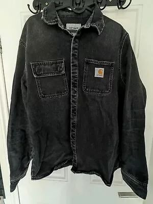 Buy Carhartt Black Denim Jacket - Mens M • 29.99£