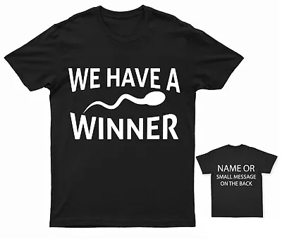 Buy We Have A Winner T-Shirt  Celebratory New Baby Shower Tee • 14.95£