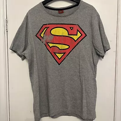 Buy Superman Logo Grey T-Shirt Extra Large  • 6.99£