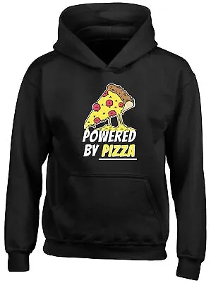 Buy Pizza Lover Hoodie Kids Powered By Pizza Funny Boys Girls Gift Top • 13.99£