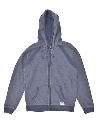 Buy JACK WILLS Womens Zip Hoodie Sweater UK 12 Medium Navy Blue Cotton XO02 • 17.05£