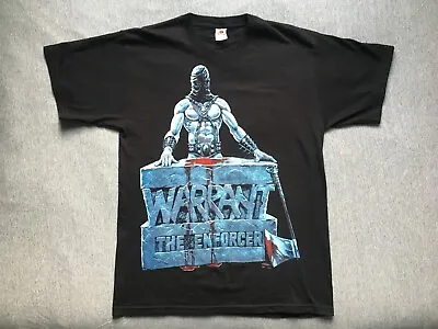 Buy Vtg Warrant The Enforcer Shirt L Metallica Agent Steel Riot Storwitch Metal Rare • 29.85£
