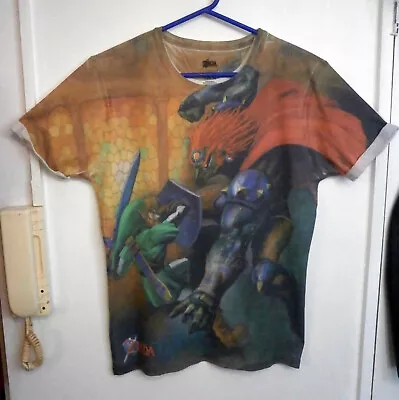 Buy Legend Of Zelda Ocarina Of Time Bioworld T Shirt Medium Nintendo Polyester • 19.99£