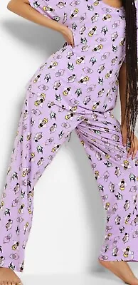 Buy New Ladies Disney Villains Purple Pyjamas Uk 14 Bnwt Top & Bottoms • 27.99£
