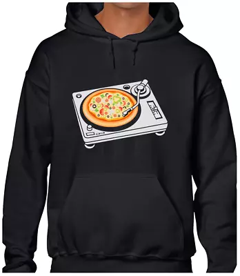 Buy Pizza Dj Hoody Hoodie Funny Cool Music Lover Design Vinyl Retro Music Gift Idea • 16.99£