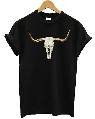 Buy Cow Skull T Shirt Funny Emo Scary Skeleton Indie Hipster Brand Apparel Animal  • 14.99£