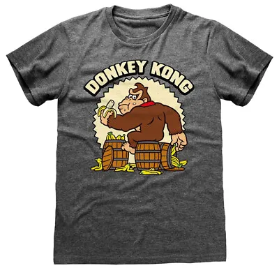 Buy Nintendo Super Mario Donkey Kong Heather Grey T-Shirt - OFFICIAL • 14.89£