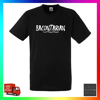 Buy Bacontarian TShirt T-Shirt Tee Love Bacon Butty Sandwich Fan Foodie Hipster Cool • 14.99£