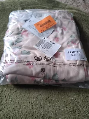 Buy New Stacey Soloman In The Style Soft PJ Pyjamas Floral Peach Size 14 FREEPOST • 15£