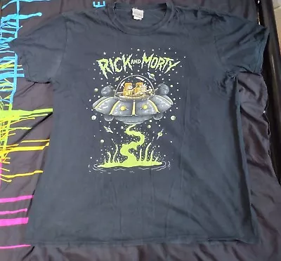 Buy RICK AND MORTY  T Shirt UFO Space Cruiser Ship Portal XL • 12£