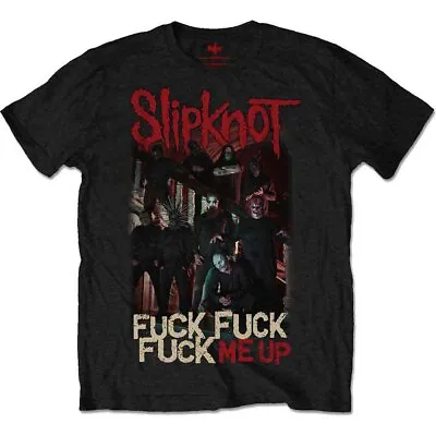 Buy Officially Licensed Slipknot F**K ME UP Mens Black T Shirt Slipknot Classic Tee • 14.50£