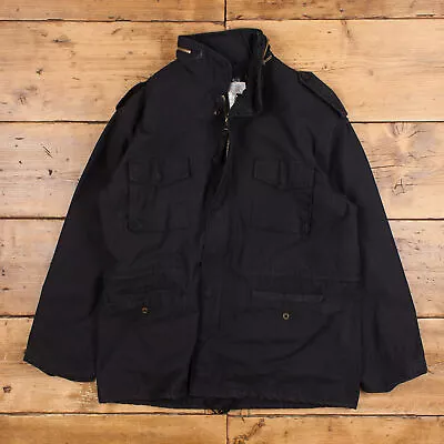 Buy Vintage Military Jacket L M65 Field Cold Weather Black Zip • 59.99£