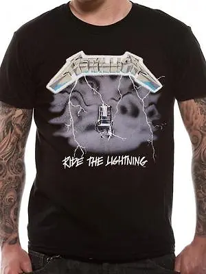 Buy Official Licensed - Metallica - Ride The Lightning T Shirt Metal Hetfield • 18.99£