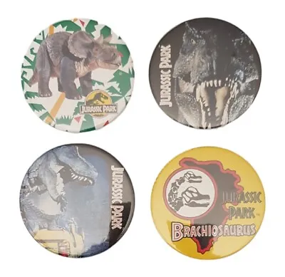 Buy 4x Vintage 1993 Jurassic Park Pins Badges Brooch Merch Movie Dinosaur Film Set  • 18.80£