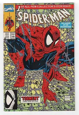 Buy 1990 Spider-man #1 Classic Todd Mcfarlane Green Cover Direct Key High Grade • 36.18£