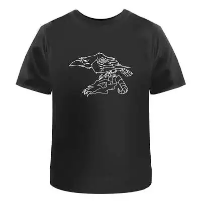 Buy 'Crow On Skull' Men's / Women's Cotton T-Shirts (TA003275) • 11.99£