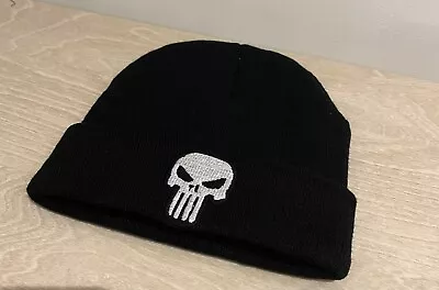 Buy The Punisher Skull Logo Beanie And Cap *On Sale* • 7.99£