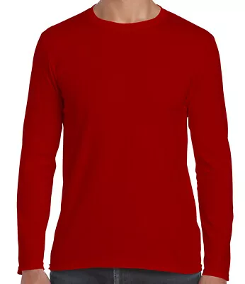 Buy Gildan Mens Softstyle Long Sleeve T Shirts Casual Plain Cotton Tee Top Shirts  • 8.87£