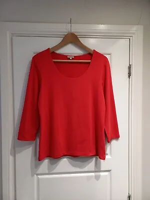 Buy Kettlewell Red Double Layer Front Jersey Top Size L NWOT 12 14 Uk • 24.99£