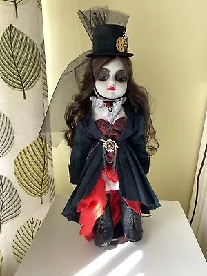 Buy OOAK Bridget Rose Porcelain & Cloth Steampunk Goth Doll Unique    Sadie  • 95£