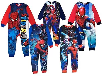 Buy Boys Spiderman 1Onesie Marvel One Piece Pyjama Sleepsuit Age 18 Months-10 Years • 9.99£