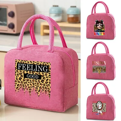 Buy Childrens Adult Lunch Large Bag Insulated Cool Picnic Cloth Bag School Child UK • 5.39£