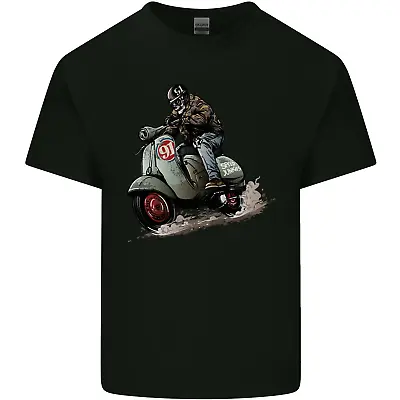Buy Scooter Skull MOD Moped Motorcycle Biker Mens Cotton T-Shirt Tee Top • 7.99£