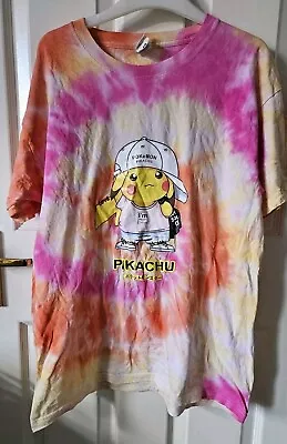 Buy Pokemon Pikachu Tie Dye T-shirt - Size Medium • 13.99£