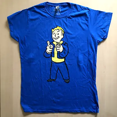 Buy Fallout Vault Boy Women's Fit T-Shirt (XXL) (Royal Blue) 👕 NEW 👕 • 9.97£