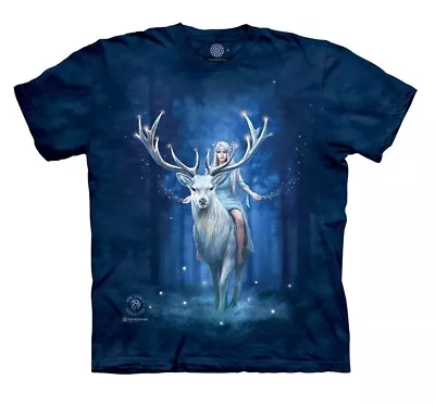 Buy The Mountain Fairy Fantasy Forest Deer Stag Elk Woman Ann Stokes T-Shirt S-5X • 28.22£