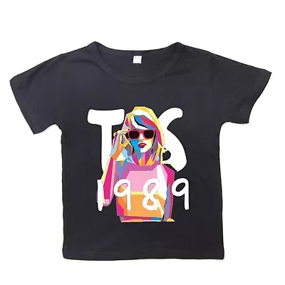Buy 2024 Kid's T-shirt New Style Casual Top Simple Versatile Taylor T-shirt Girl Boy • 8.87£