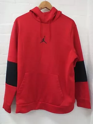 Buy Nike Air Jordan Red & Black Jumpman Logo Hoodie Jumper Size Large (Hol) • 9.99£