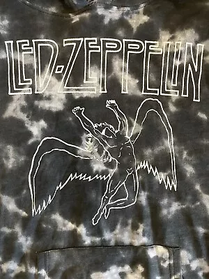 Buy Tie Dye Led Zeppelin Pullover Hoodie-Mens’ S, Women’s M • 16.07£