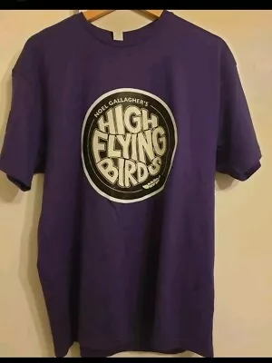 Buy NGHFB Noel Gallagher T Shirt  High Flying Birds Large PURPLE Oasis  • 14£