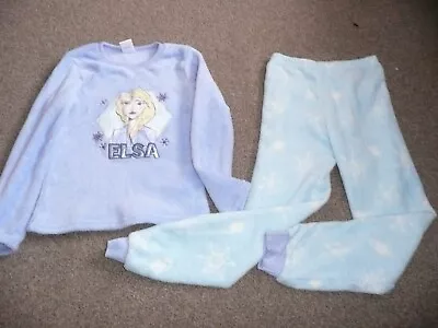 Buy Disney Frozen Ii Girls 8-9 Years Fleece Pyjamas 2pcs Height 134 Cm/53 Ins • 10£
