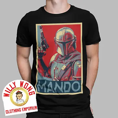 Buy The Mandalorian T-Shirt Silhouette Tatooine Star Wars Boba Fett Tee Retro Gift 3 • 11.36£