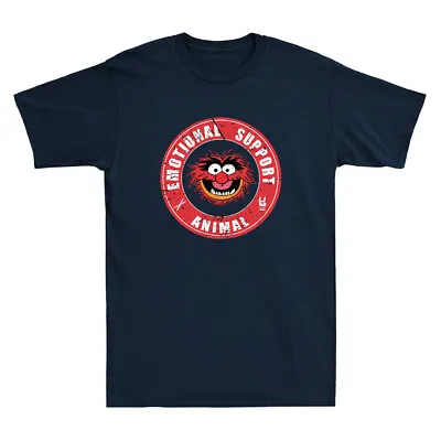 Buy Muppets Emotional Support Animal Funny Gift Vintage Men's Short Sleeve T-Shirt • 14.99£